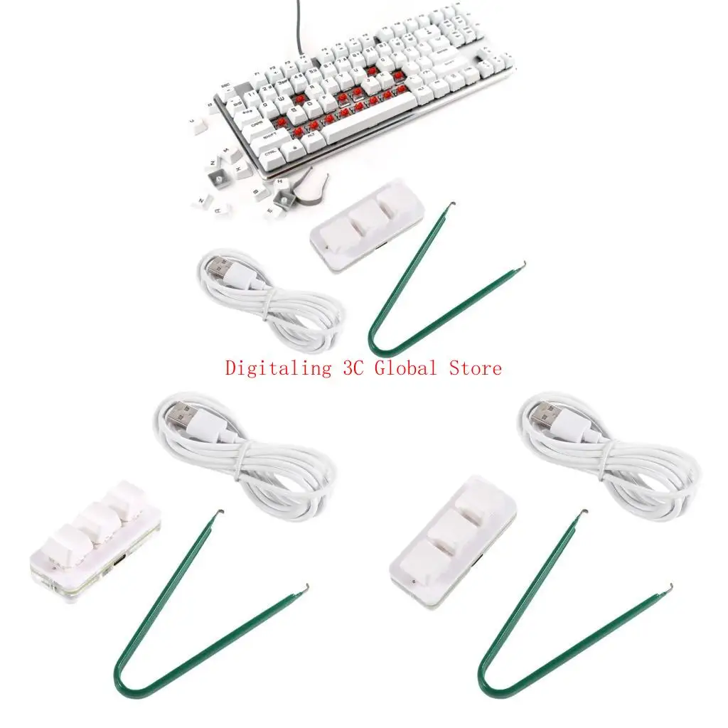 3 Keypad Handed RGB Mechanical Gaming Keyboards Programmable Keyboards USB C Gaming Keyboards for PC