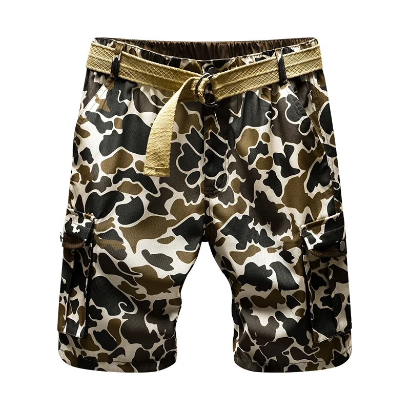 

Men's Camouflage Workwear Shorts Summer Casual Tactical Outdoor Multi Pocket Cargo Shorts Bermuda Vintage Classic Shorts 6922