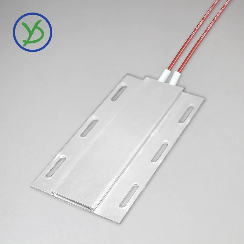 120*62 مللي متر 12 فولت ~ 220 فولت درجة حرارة ثابتة السيراميك PTC ورقة التدفئة 6 ثقوب لوحة التدفئة سخان PTCYIDU