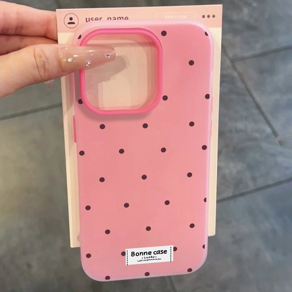 Für Xiaomi Redmi 17 Pro Max Hüllen Niedliche Einfache Polka Dots Silikonhülle Für Redmi Mi 11 Lite 5G 14T Pro 15T Pro 17 Pro INS Funda – Detail 7