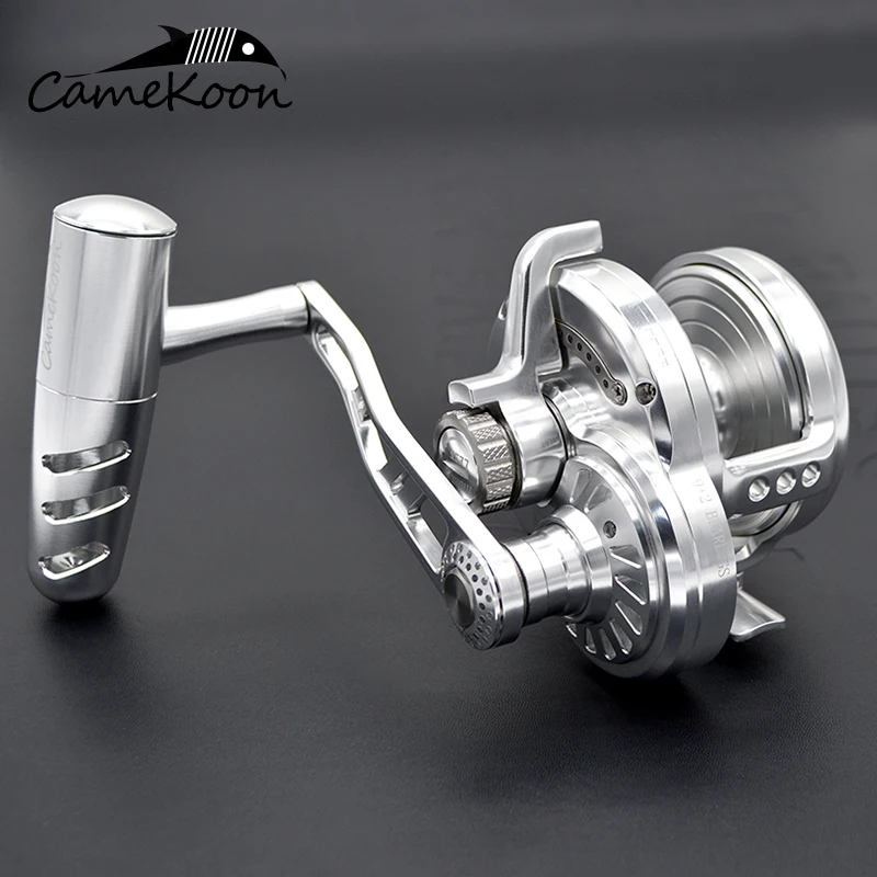 camekoon lever drag jigging reels 631 engrenagem de alta velocidade relacao mais rolamentos agua salgada poderosa suave trolling pesca bobina 32kg 01