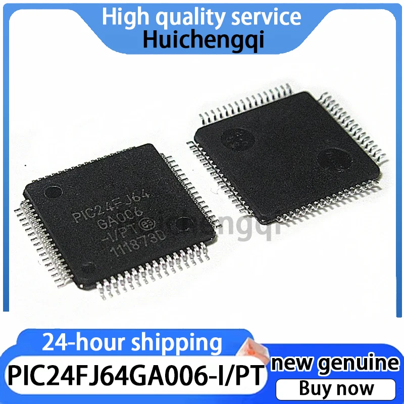 1PCS Original Genuine PIC24FJ64GA006-I/PT Package TQFP-64 Microcontroller Microcontroller