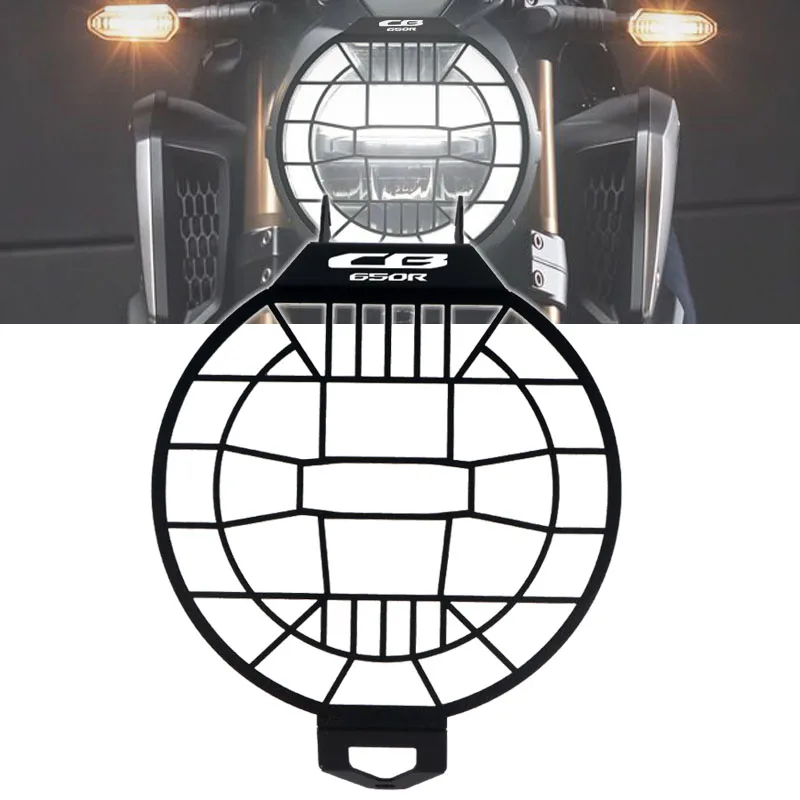 

Motorcycle Headlight Head Light Guard Protector Cover Protection Grill For CB650R CB 650R 2019-2025