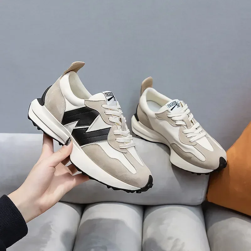 Old daddy shoes female spring and autumn hundred take the Agan shoes ins tide  new N sports casual female running shoes