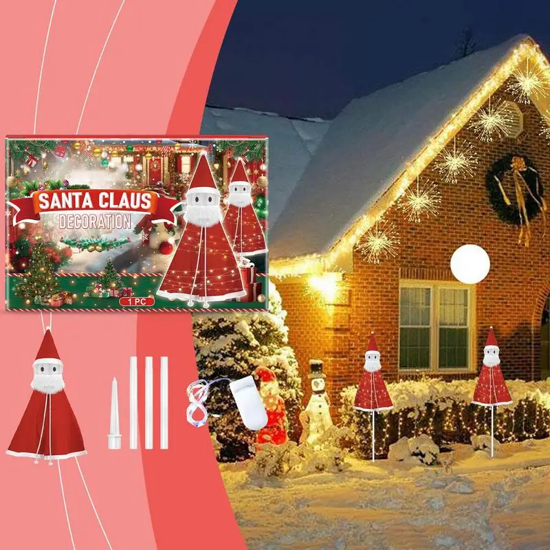 

Decorative Stakes Santa Claus Stakes Winter Decor New Year Home Decor Patio Decor Merry Christmas Signs Pathway Lights For