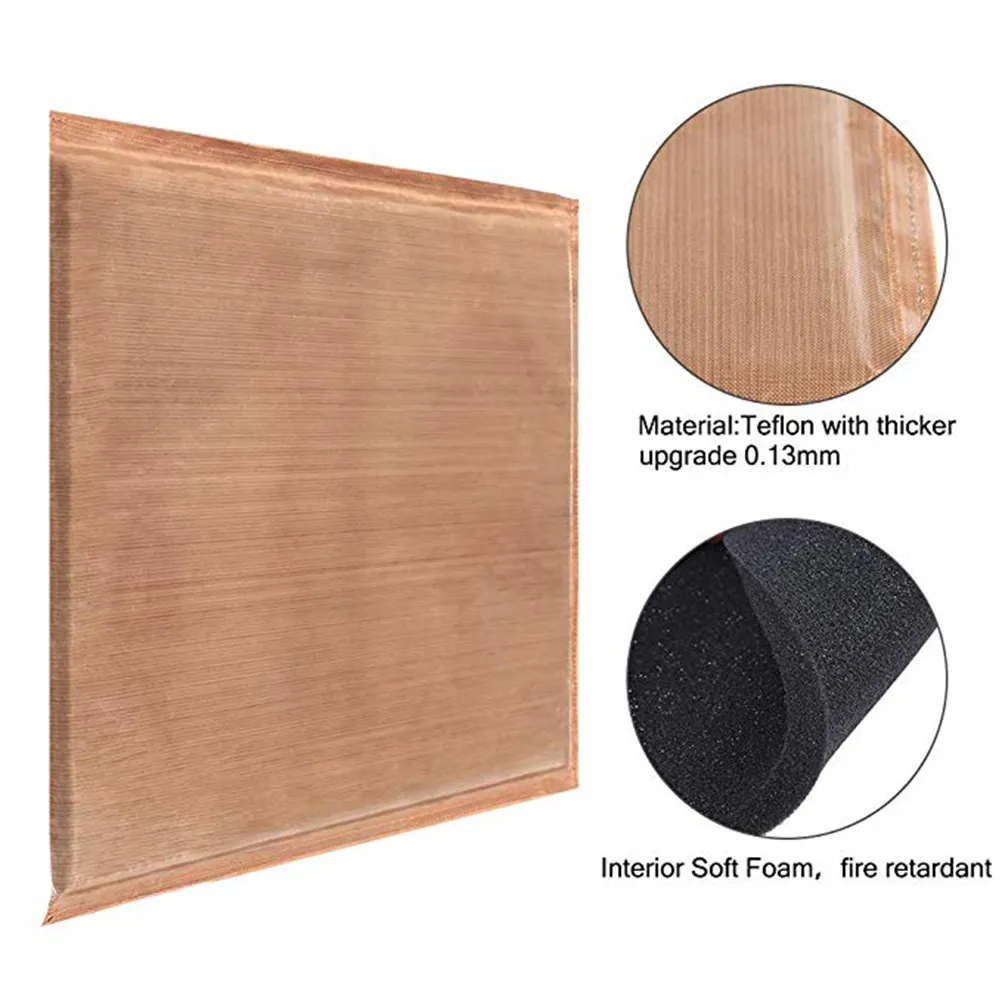 

2pcs Press 10X10Inch Reusable Ptfe Resistant Flat Mat For Clothes Hats Accessories Art Crafts Pillow For Heat Press Heat