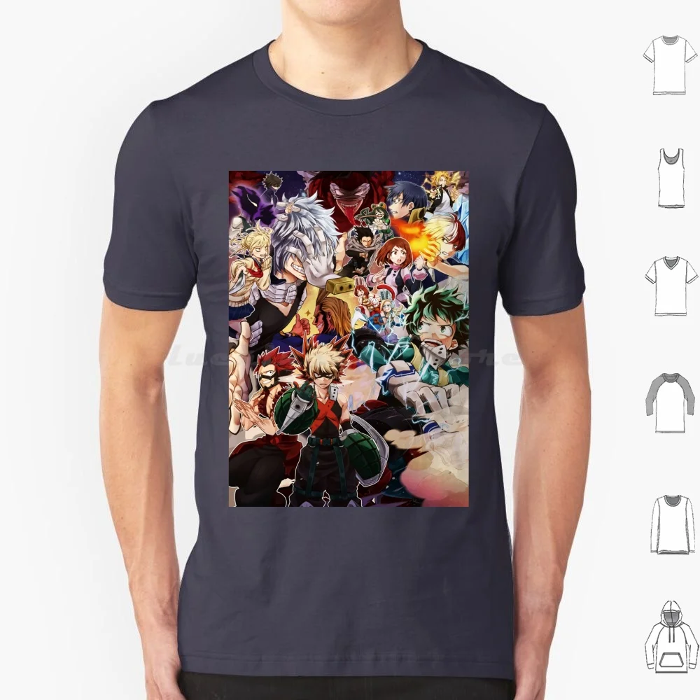 T Shirt 6Xl Cotton Cool Tee Bakugou Katsuki Bakugo Manga Bnha Todoroki Boku No Hero Academia Shoto Todoroki Bakugo Katsuki Boku