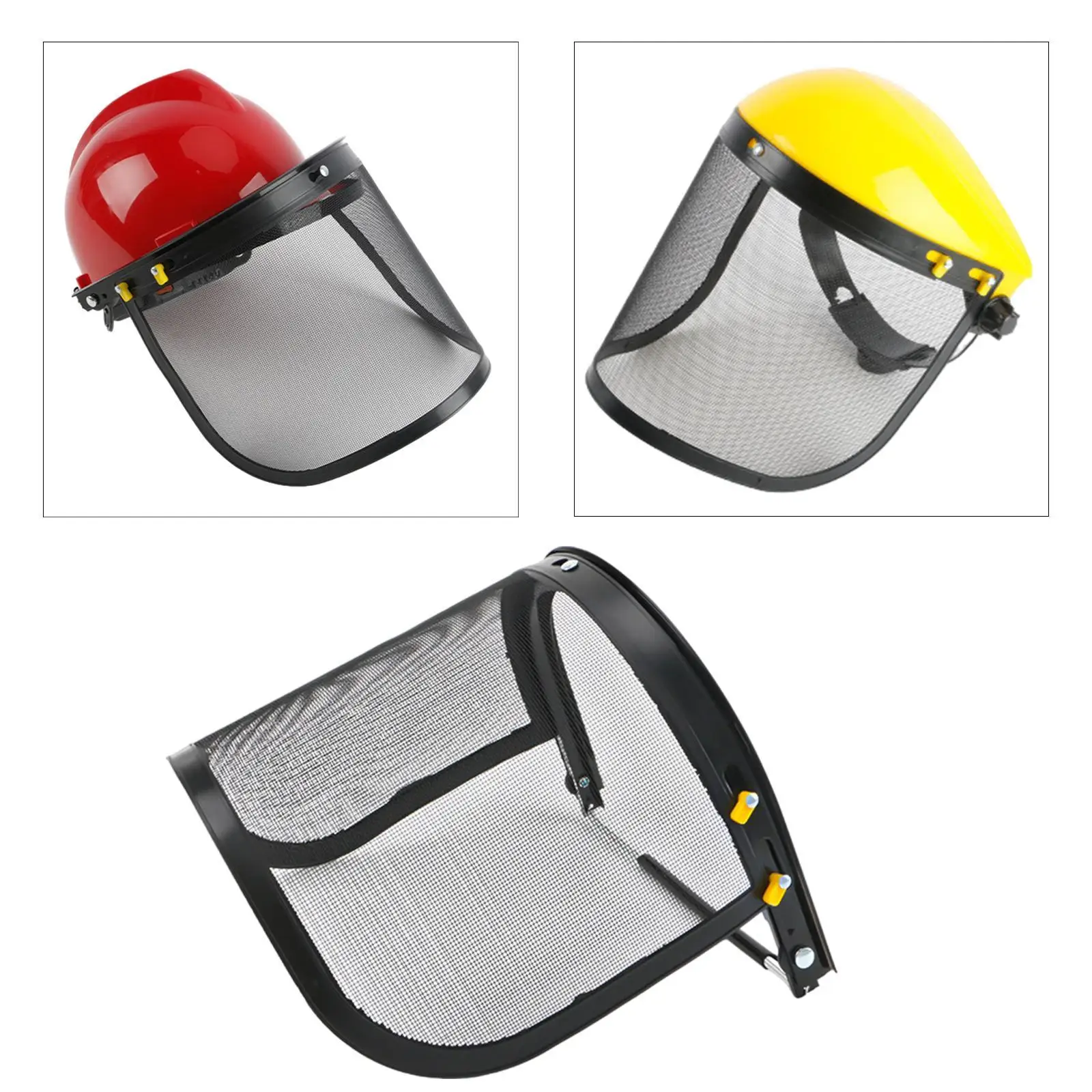 Capa protetora para moagem florestal, Whacking Face Shield, Steel Mesh, Sturdy Garden Arborist