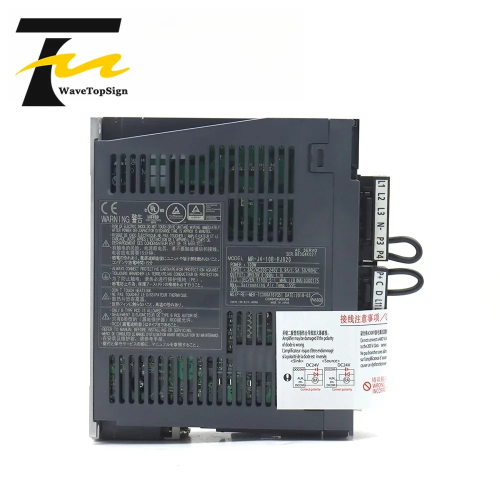 wavetopsign Original Japan Servo Driver MR-J4-10B-RJ020 200-240V 1.1A