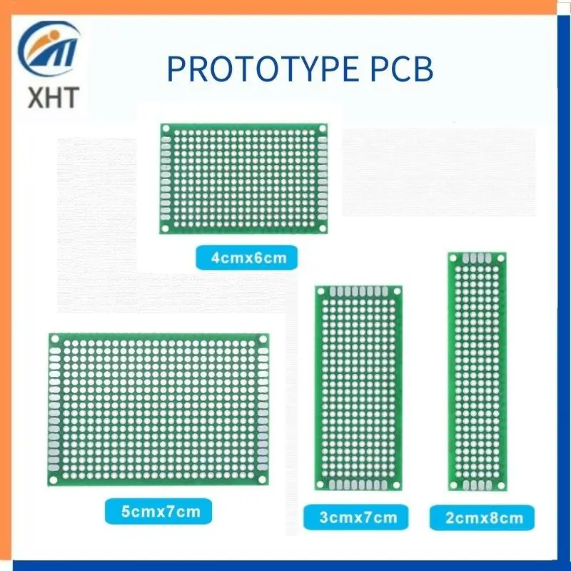 5x7 4x6 3x7 2x8cm double Side Copper prototype pcb Universal Board Fiberglass board for Arduino