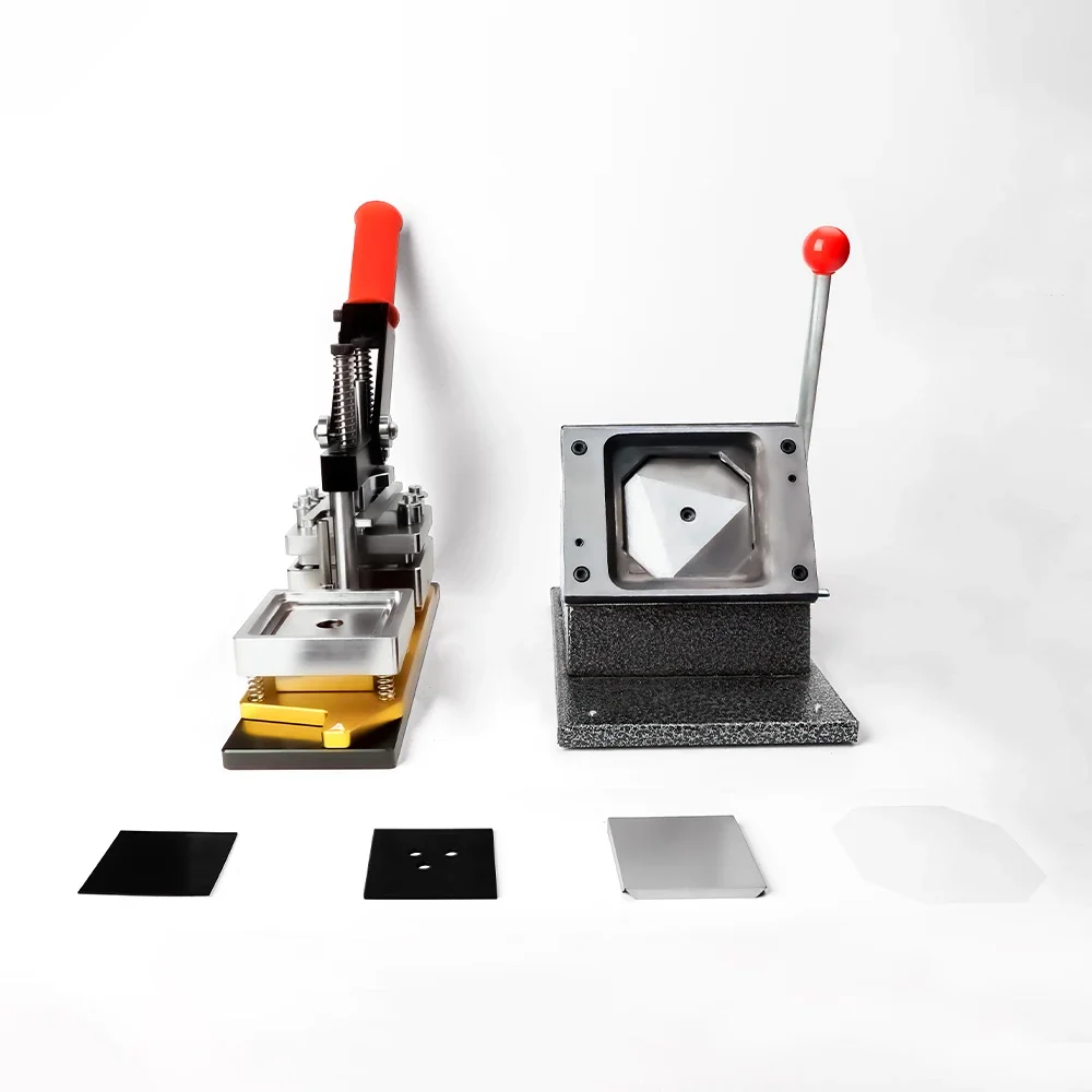 

In stockAcrylic Type 2.5*2.5inch/63.5*63.5mm Machine Fridge Magnet Square Magnet Making Machine With 1000 Sets Materials