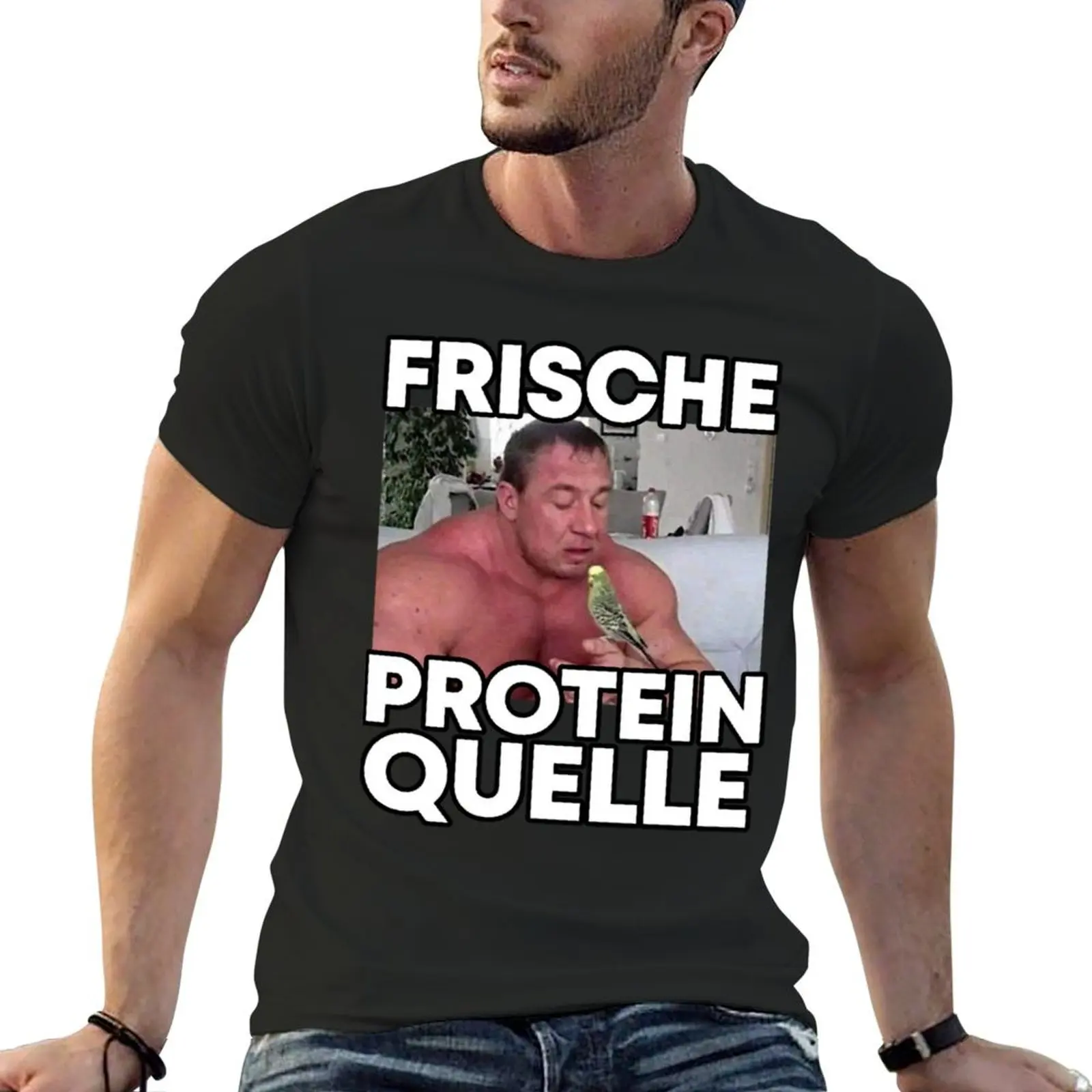 Markus Rühl Meme Frische Protein Quelle T-Shirt anime Aesthetic clothing anime clothes mens funny t shirts