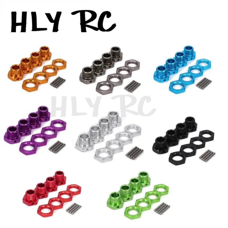 M17 17mm Aluminum Wheel Hex Hubs Adapter Nut Pin Anti-Dust Cover For 1/8 RC Model Car HPI HSP Losi Axial Kyosho Tamiya 81011