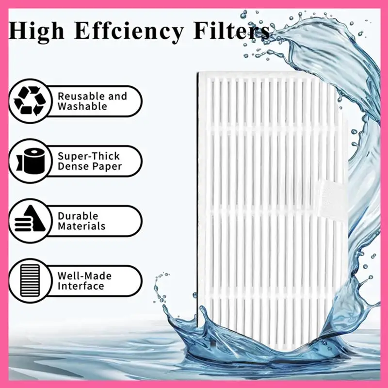 

ABNM For Cecotec Conga 7490 Immortal / 8290 Immortal Robot Vacuum Washable Mop Cloth HEPA Filters Replacement Accessories