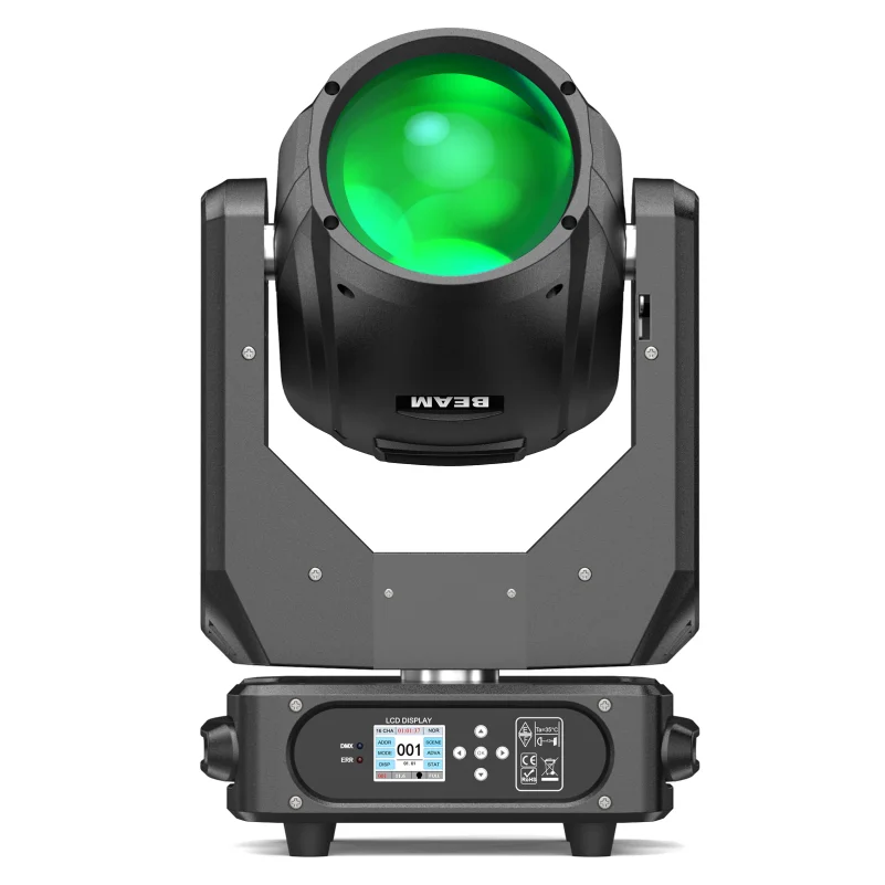 YANG 280W 10R Beam Moving Head Light DMX512 Rainbow Effect Strobe Stage Light 14 Colors 14 Gobos 2 Prisms for DJ Party Disco