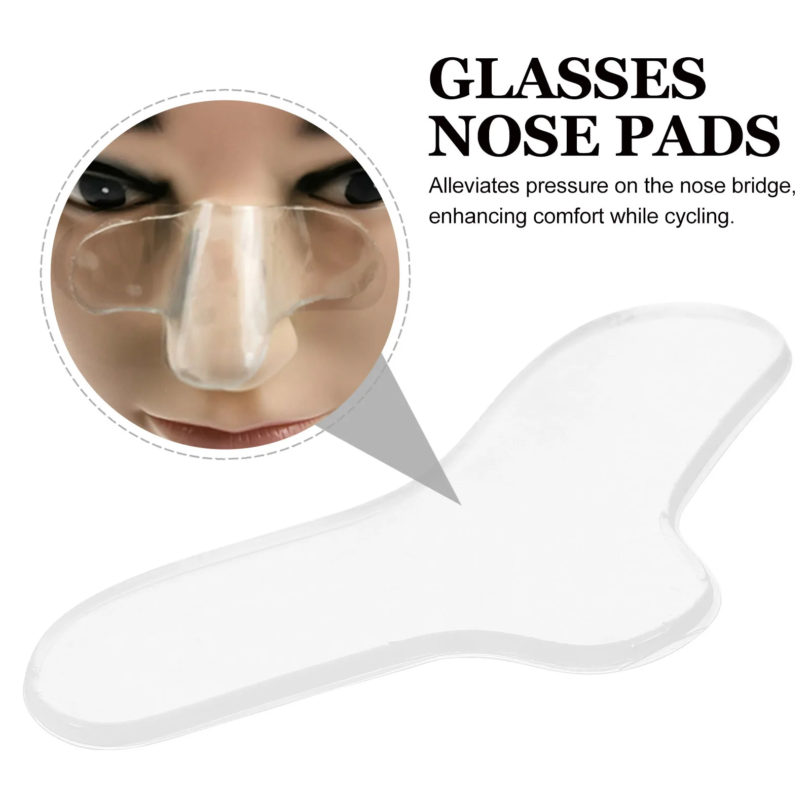 

4Pcs Cycling Nose Pads for Glasses Comfortable Soft Nose Cushions Reduce Pressure Protect Eyewear for Outdoor Riding