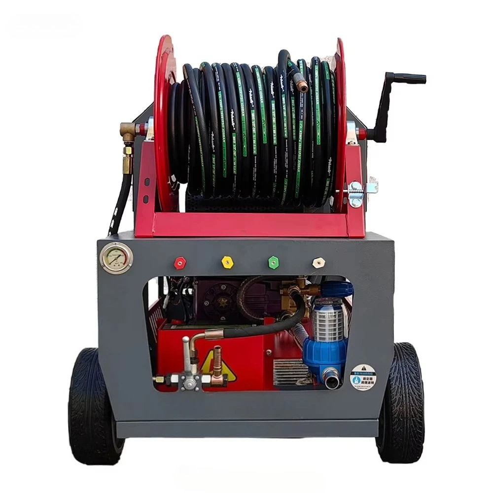 200bar 60L Remote Control Pipe Dredging Machine High Pressure Water Jet Cleaner