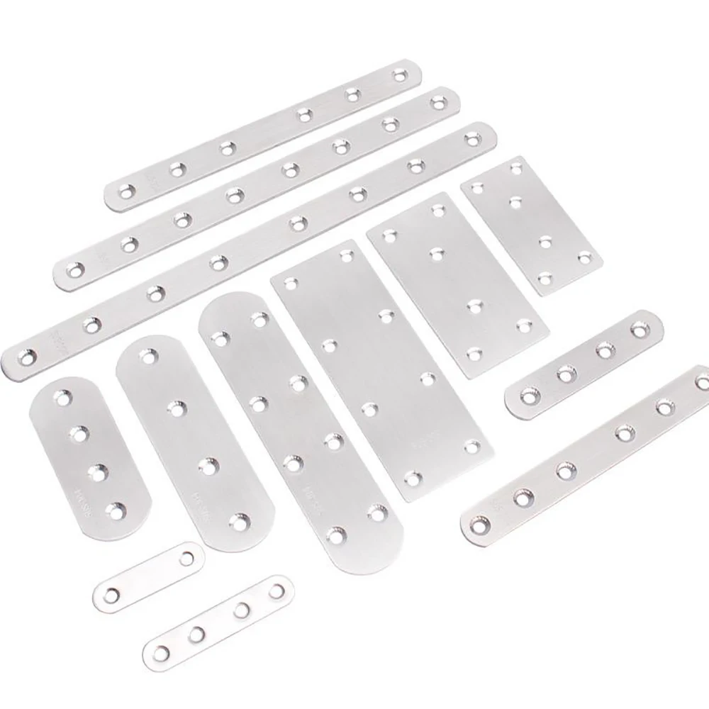دعامات زاوية مستقيمة مع براغي من الفولاذ المقاوم للصدأ برمز زاوية مستقيم لإصلاح الأرفف والأثاث الخشبي
