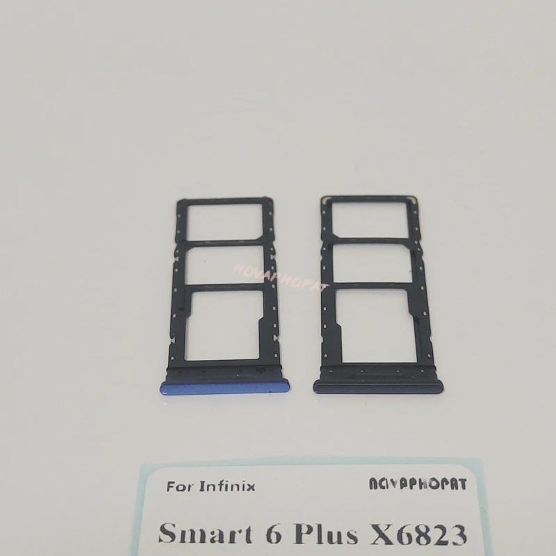 Novaphopat новый лоток для SIM-карты для Infinix Smart 6 Plus X6823 X6823C, держатель для SIM-карты, слот-адаптер, штифт для чтения