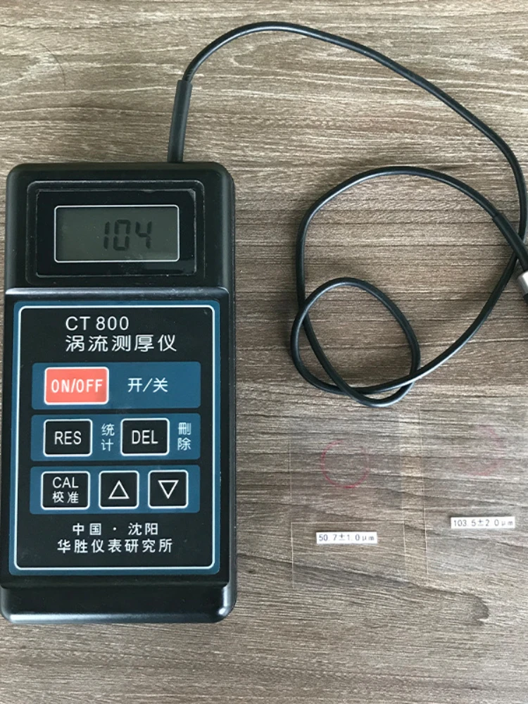 CT800 eddy current thickness gauge, aluminum alloy aluminum anodized paint film coating thickness gauge, aluminum coating film t