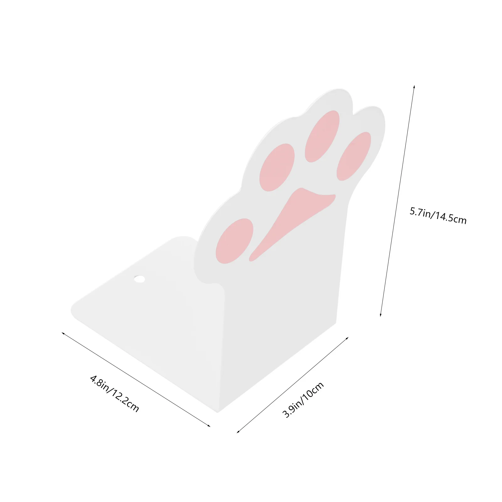 قطعتان من حامل الكتب المعدنية المصنوعة يدويًا، منظم كتب متعدد الأغراض لملف مكتب الدراسة المكتبي #4