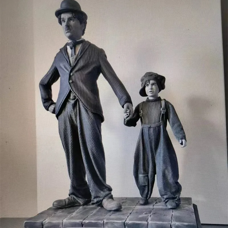 1/24 Scale Charlie Chaplin Movie Artist Resin Figure Assembled Model Kit Hobby Diorama Toy Unassembled Unpainted Free Shipping