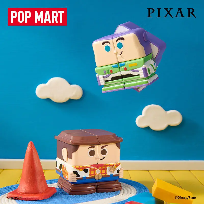 

Original Pop Mart Disney Pixar Pop Cube Cubiec Series Figure Blind Box Mystery Boxes Hippers Collection Toys Cute Birthday Gift