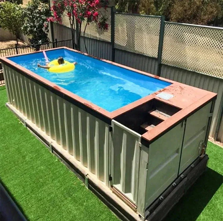 Easy To Install Small Piscina 20ft Family Container Pool Outdoor Fiberglass Pool Complete Kit Swimming Pool Manufacturer