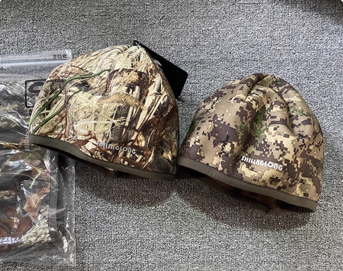 

2026 Тепловая камуфляжная флисовая шапка - ветрозащитная зимняя шапка для охоты, пеших прогулок, езды на велосипеде и скрытия на открытом воздухе Камуфляжная шапка