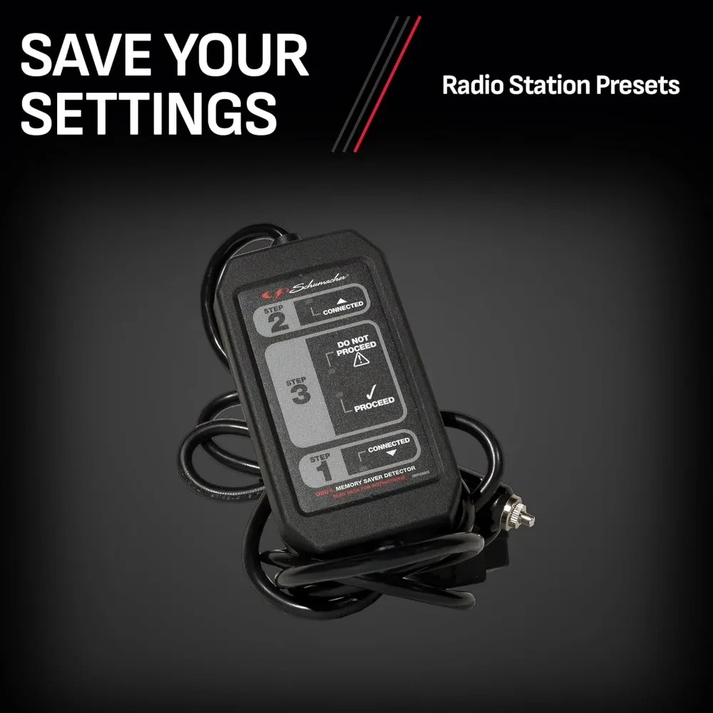 Schumacher Electric Vehicle Memory Preservation Device, OBD-L Compatible, Preserves Car, Truck, and SUV Settings During Battery
