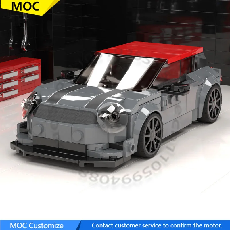 

270 PCS Supercar Cooper Works MOC Customize Modular Building Block Simple Brick Model Kids Educational DIY Christmas Toy Gift