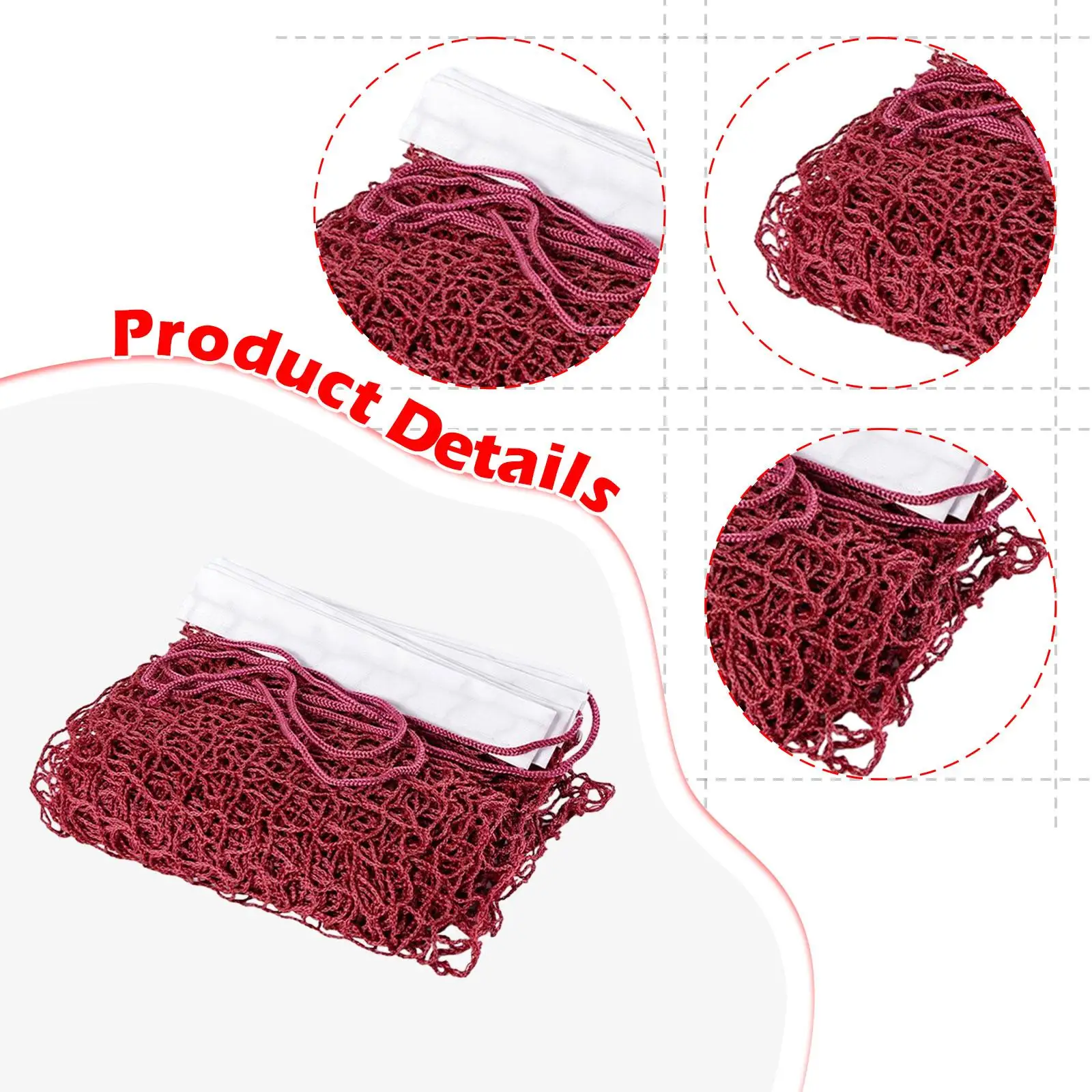 

Sturdy Outdoor Sports Net Portable Badminton Volleyball Pickleball Mesh for Backyard Garden Competition
