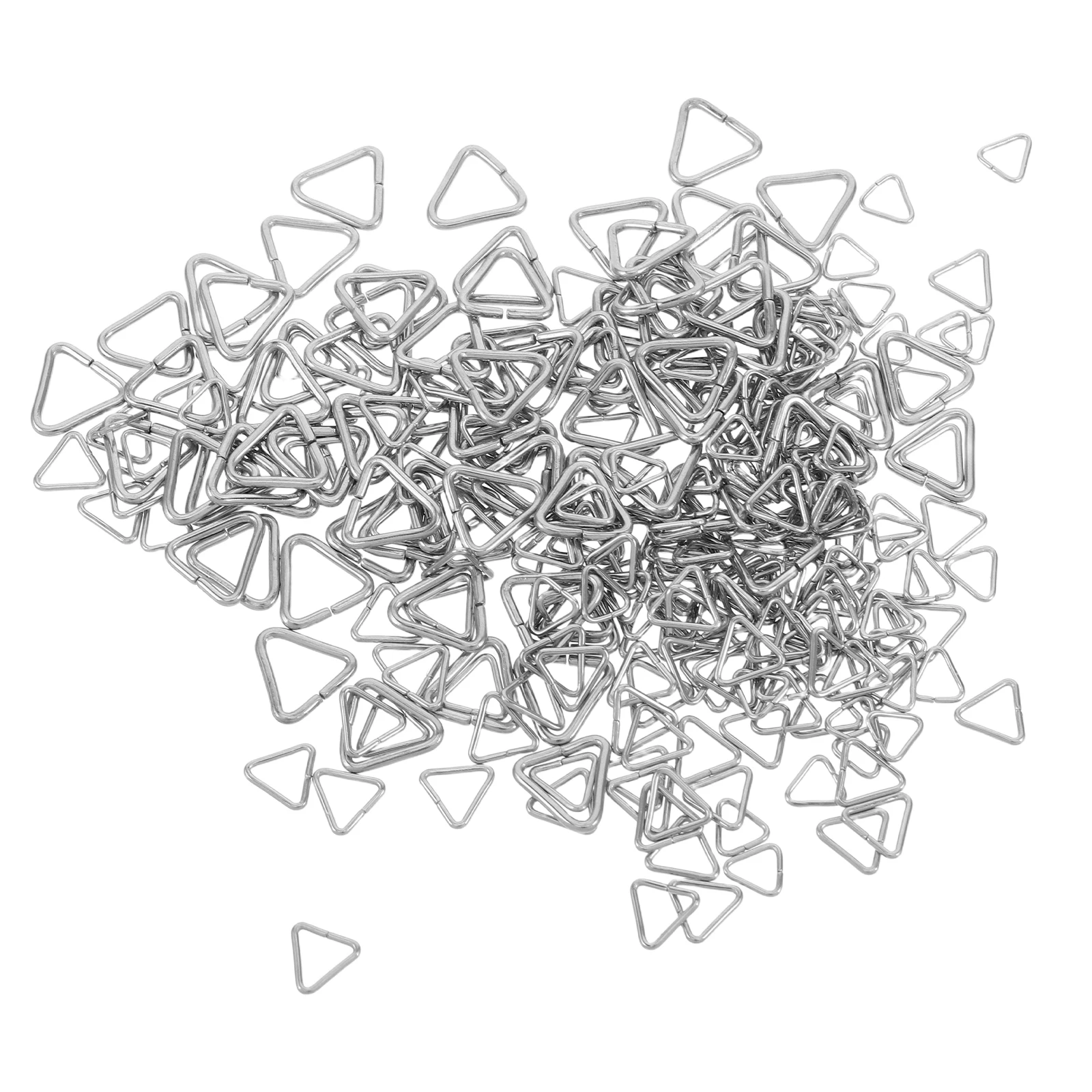 

240pcs Triangle Closed Rings Stainless Steel Jewelry Findings Diy Earrings Bracelets Necklaces Durable Clasps Charm Connectors