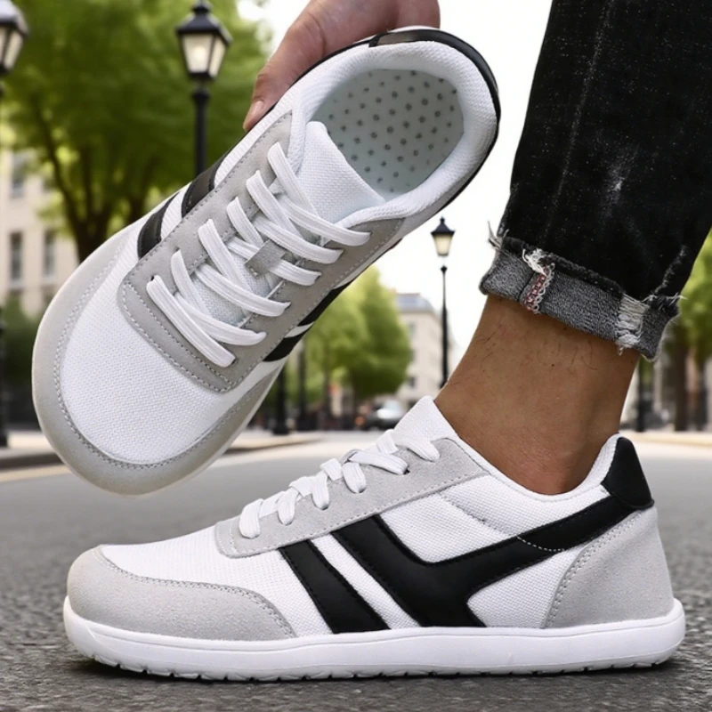 

Men's Wide Toe Box Shoe Breathable Lightweight Color Matching Design Multifunctional Sneakers Soft Soled Comfortable Men's Shoes