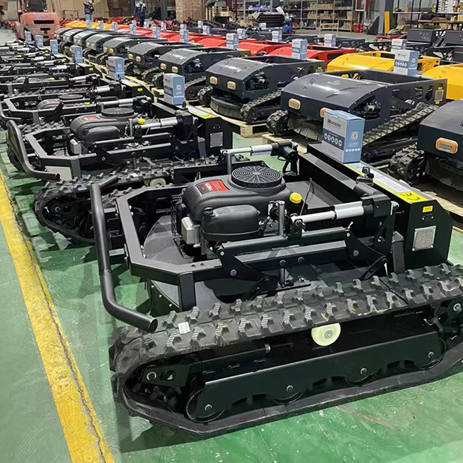 Hot Sale Grass Cutting Machine 550mm 900mm zero Turn Remote Control Robot Rc Automatic Reel Crawler Lawn Mower