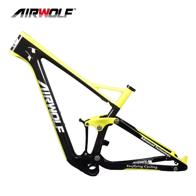 Airwolf T1000 Carbon Bike Frame 29er Full Suspension Carbon Mtb Frame Toray 142*12mm Endurance Racing Bicycle Hot Sale