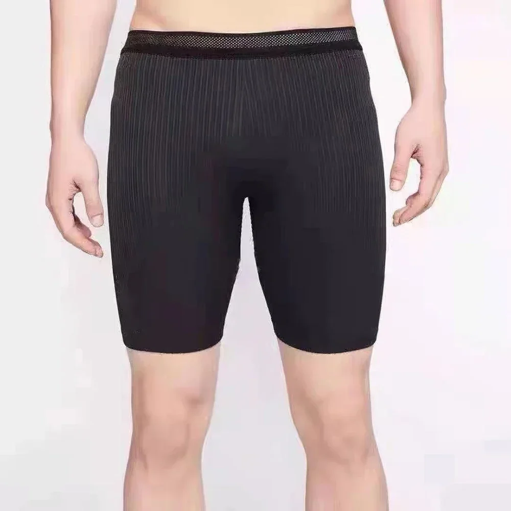 Odzież sportowa do biegania Męskie sportowe Lycra Running Man Rajstopy Spodnie Legginsy Spodnie Gym Fitness Szorty Męskie Maraton — zdjęcie 4