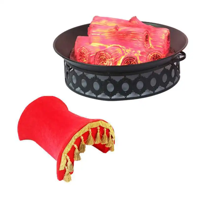 

Charging simulation brazier school kindergarten bonfire party flame light Chinese wedding simulation charcoal saddle props