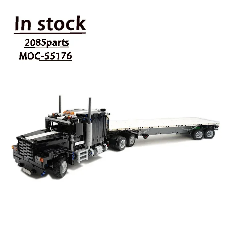 

MOC-55176 Truck with Trailer Assembly Stitching Building Block Model 2085 Building Block Parts Children's Birthday Toy Gift