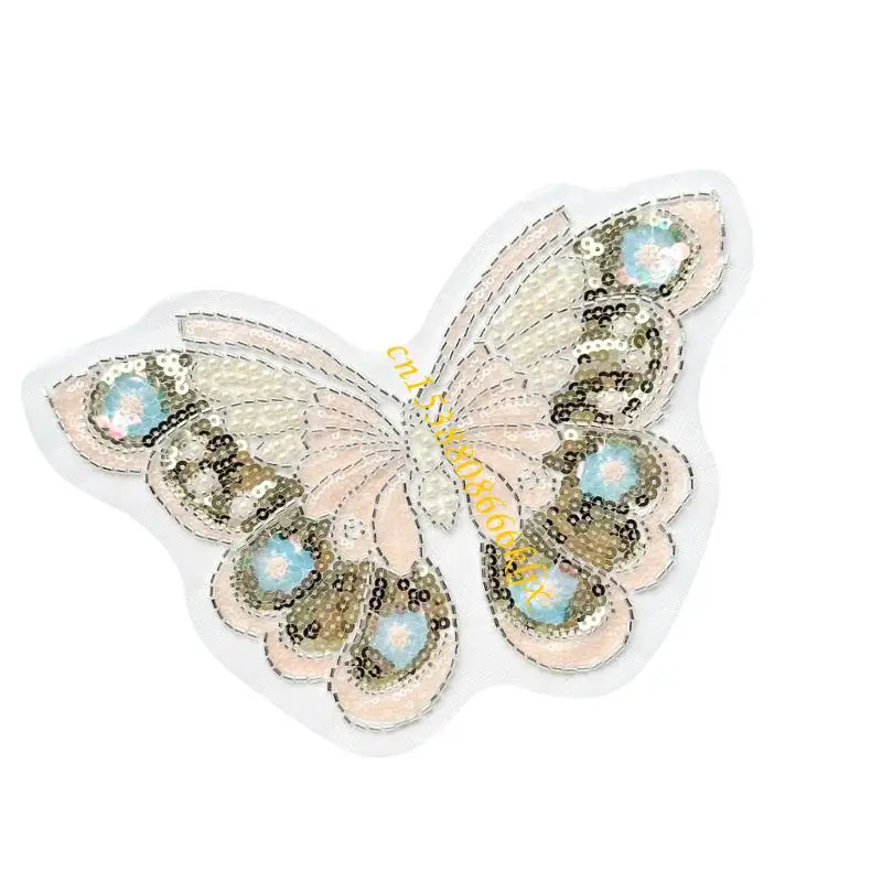 Sparkling Butterfly Design With Glittering Sequins Decoration For Clothing Accessories And Craft Projects 066C