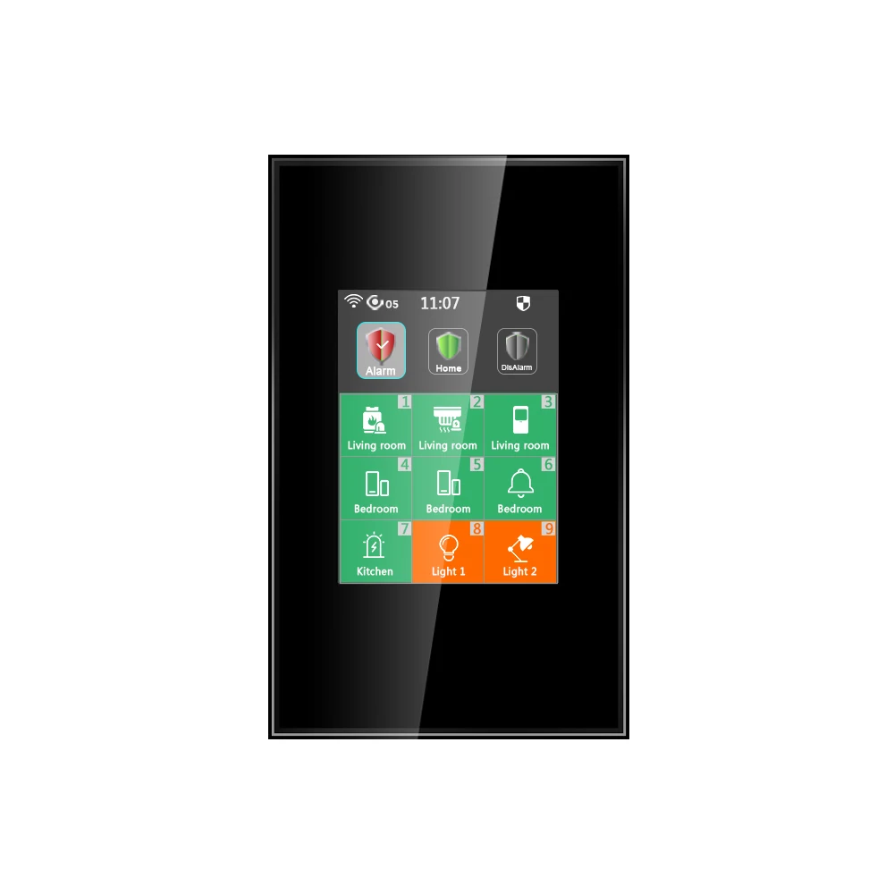 Lanbon LCD Smart Switch 433mhz Door/Window Sensors Indoor Smart Alarm for Home Security with Phone APP Alerts 110V~250V US/UK