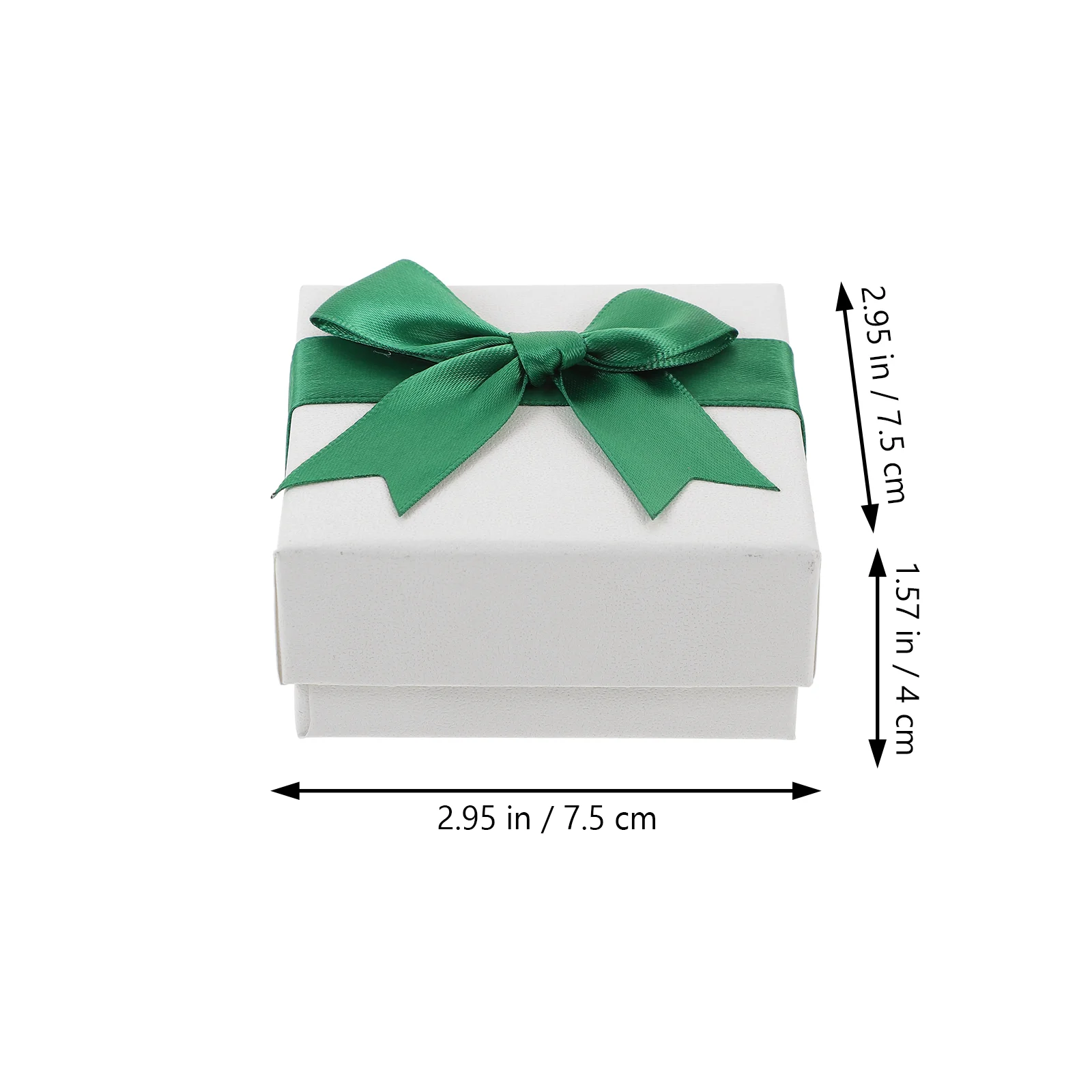 10 Pcs Green Bow Jewelry Gift Boxes Small Bracelet Packaging Cases Elegant Watch Earring Holders Luxury Gift Presentation