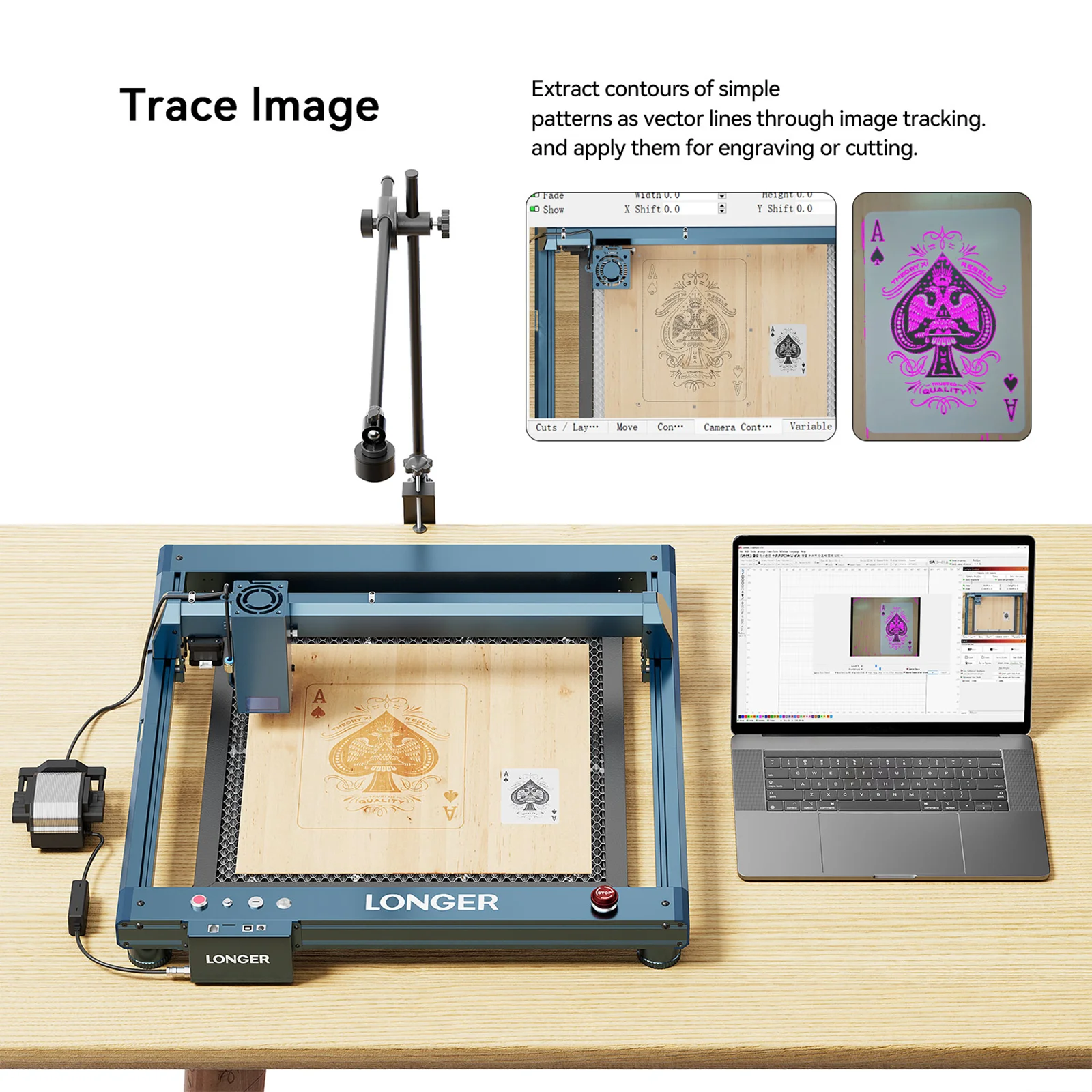 Longer Laser Engraver Camera Module for LONGER RAY5 Series B1 Series and Most Models On The Market