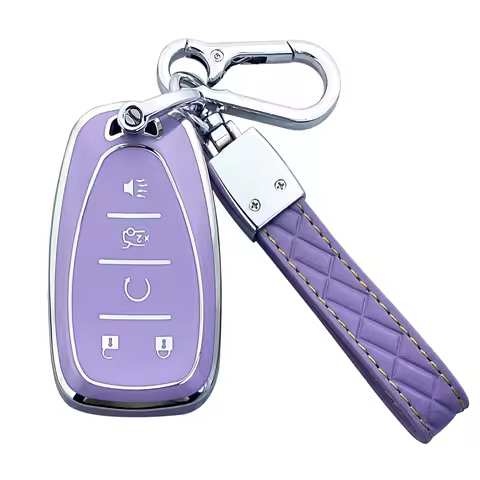 Key Fob Cover Case Compatible With Chevy Camaro Cruze Equinox Malibu Traverse Blazer Volt Bolt Sonic Trax Accessories Shell