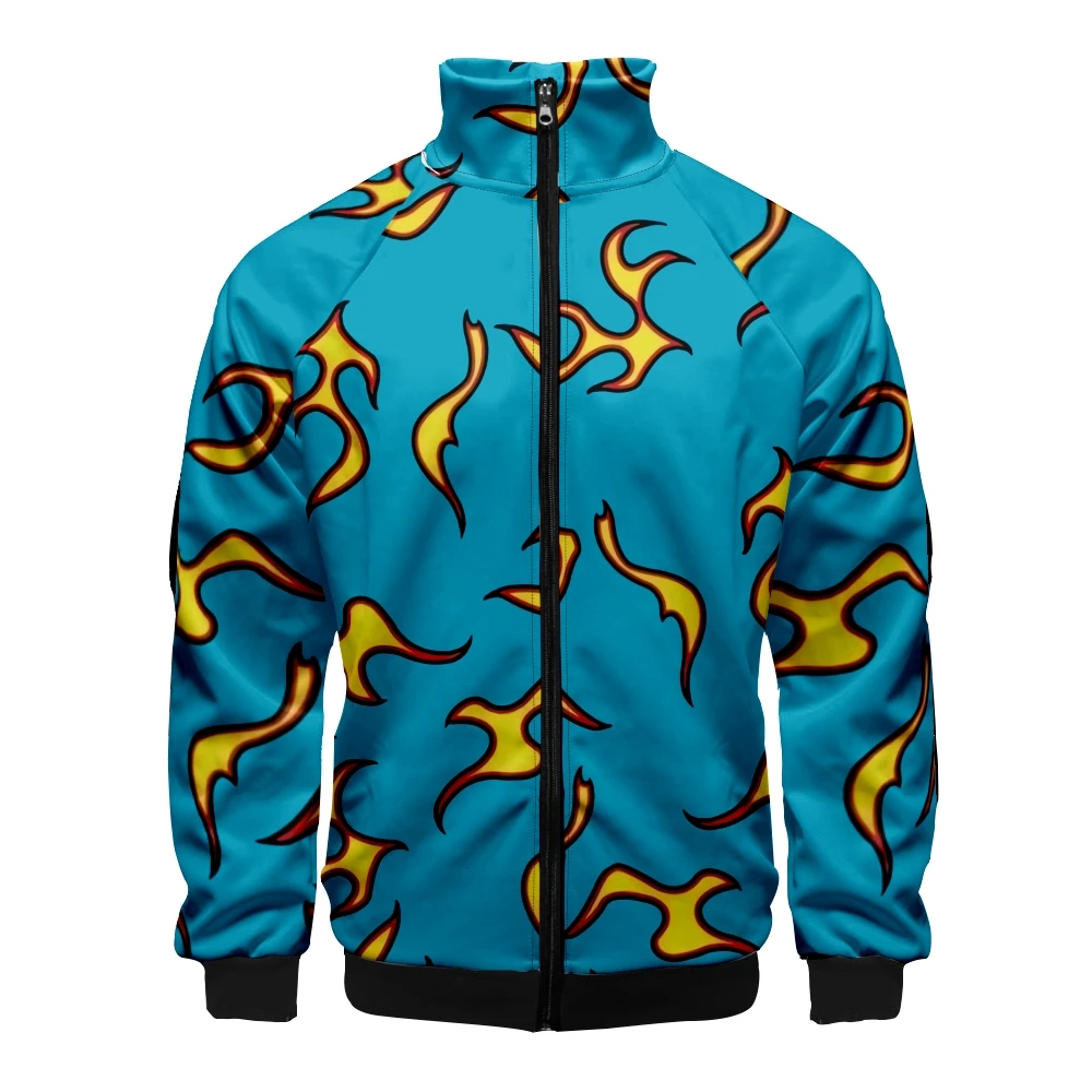 Coat 3D Print Cartoon Red and Yellow Flame Hoodie Men Women Long Sleeve Cosplay Costume Men Jacket Sweatshirts