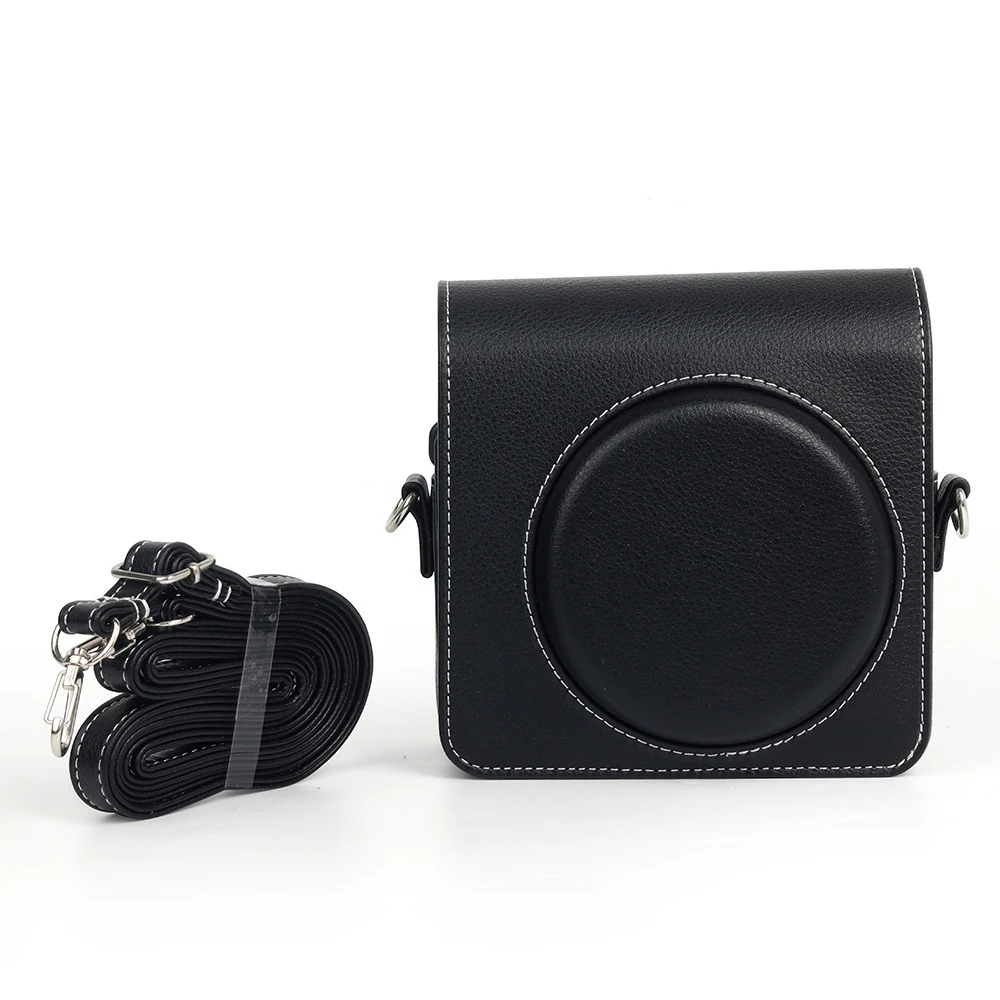 

Retro Soft Mini Camera Case Bag PU Leather Cover with Shoulder Strap For Instax SQ40 Camera Case