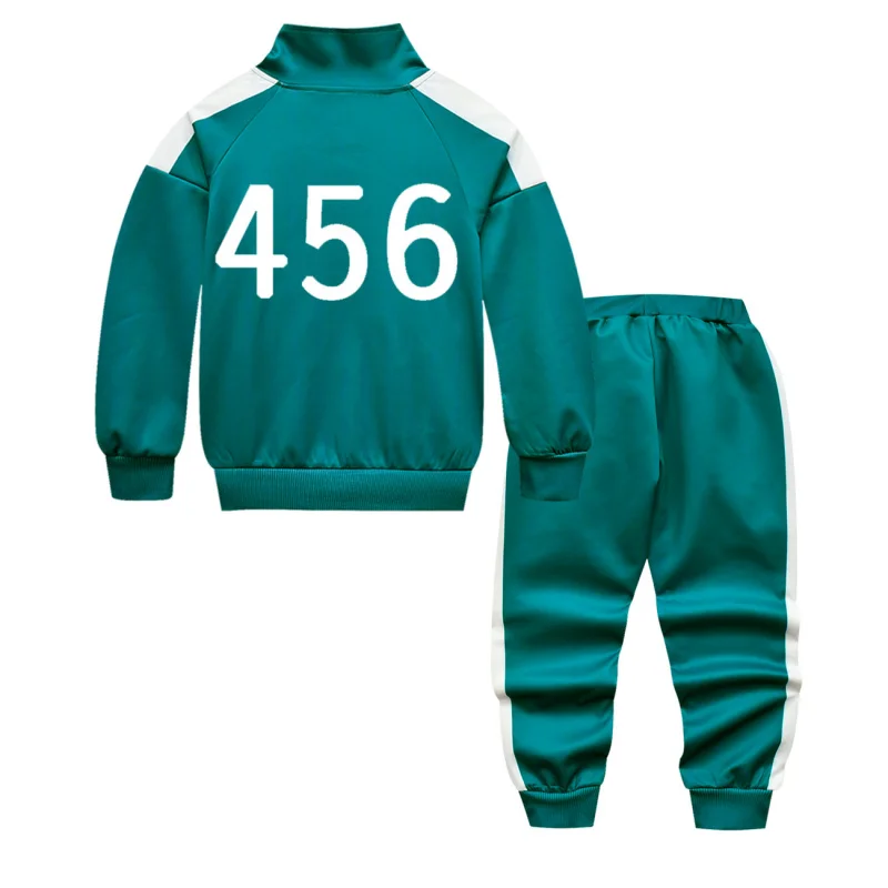 Numero TV 456 Calamari Hallowee Costume Gioco Cosplay Thanos Tuta Giacca T-shirt Pantaloni Vestito Adolescente Felpa per adulti