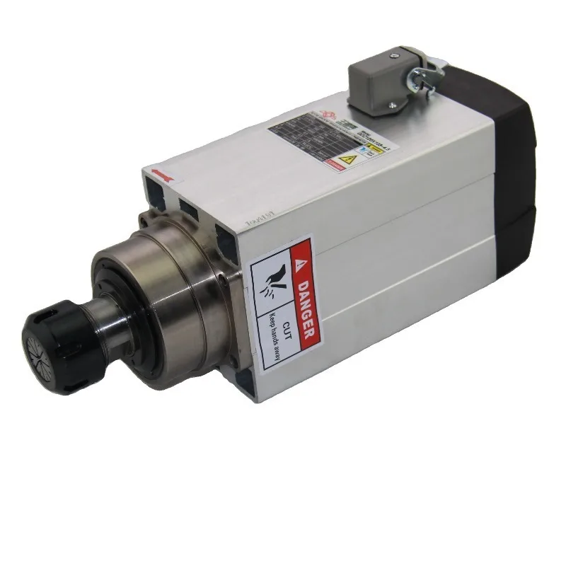 Square Spindle Motor 4.5 Kw Er32 18000rpm High Quality Engraving for Wood Cnc Router