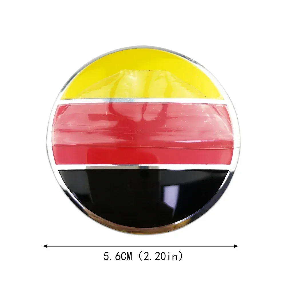 56mm Australia Germany France Italy British Flag Car Wheel Hub Sticker for Ford Nissan Honda Mazda Land Rover Toyota Mitsubishi