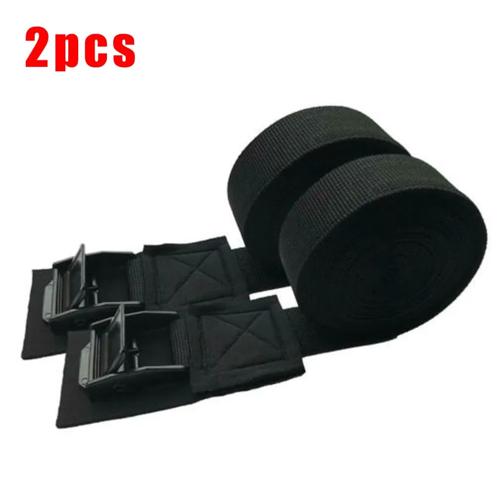 KKJoy 2PCS Kayak Roof Top Mounting Straps Set with Cam Buckle Quick Release Polyester Tie down Belts for Car